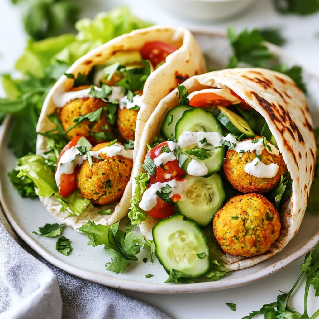 Air Fryer Falafel Pitas Flavorful and Healthy Meal