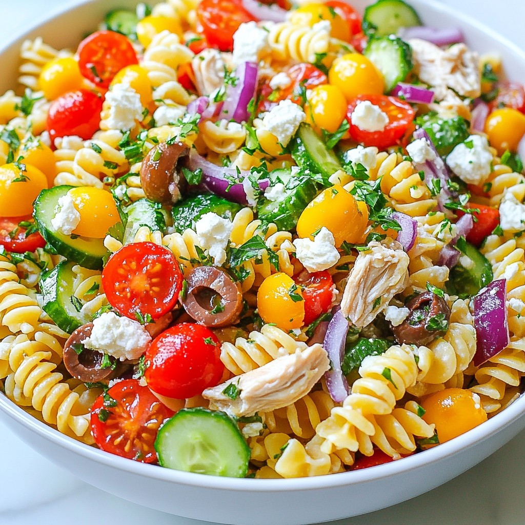 Greek Chicken Pasta Salad Flavorful and Simple Meal