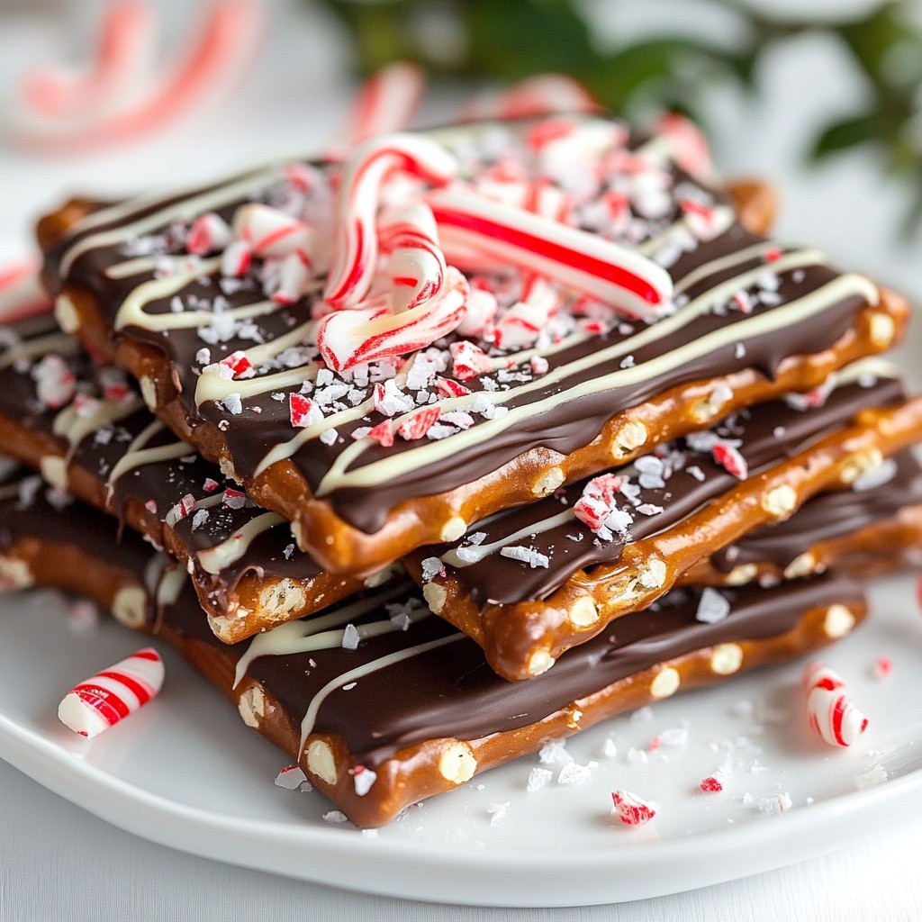 Chocolate Peppermint Pretzel Bark Festive Treat Recipe