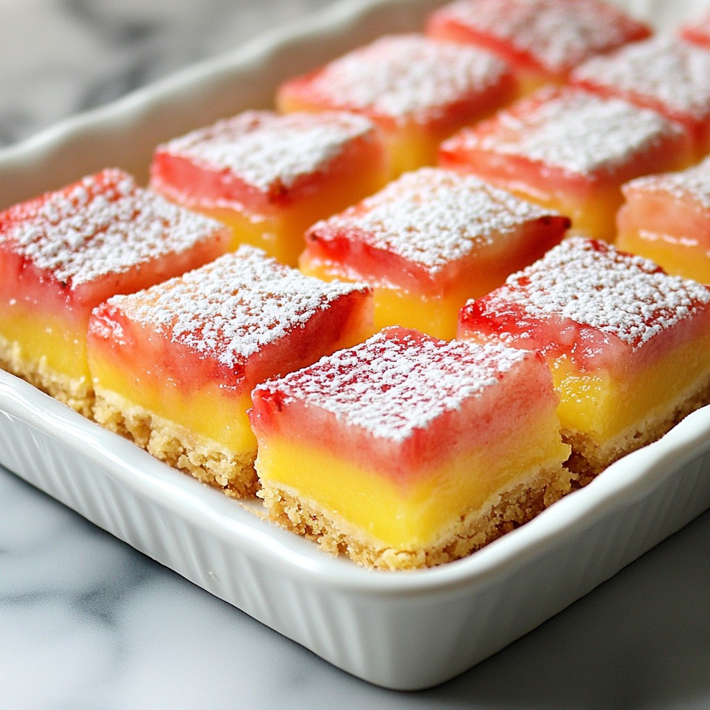 Strawberry Lemonade Bars Delightful Summer Treat