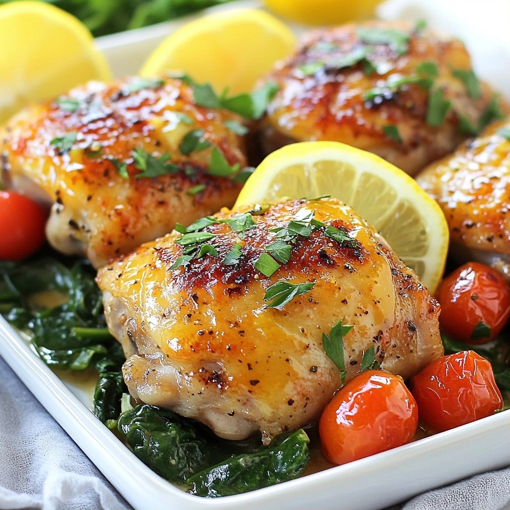 Savory Weeknight Dinner Garlic Lemon Chicken Skillet