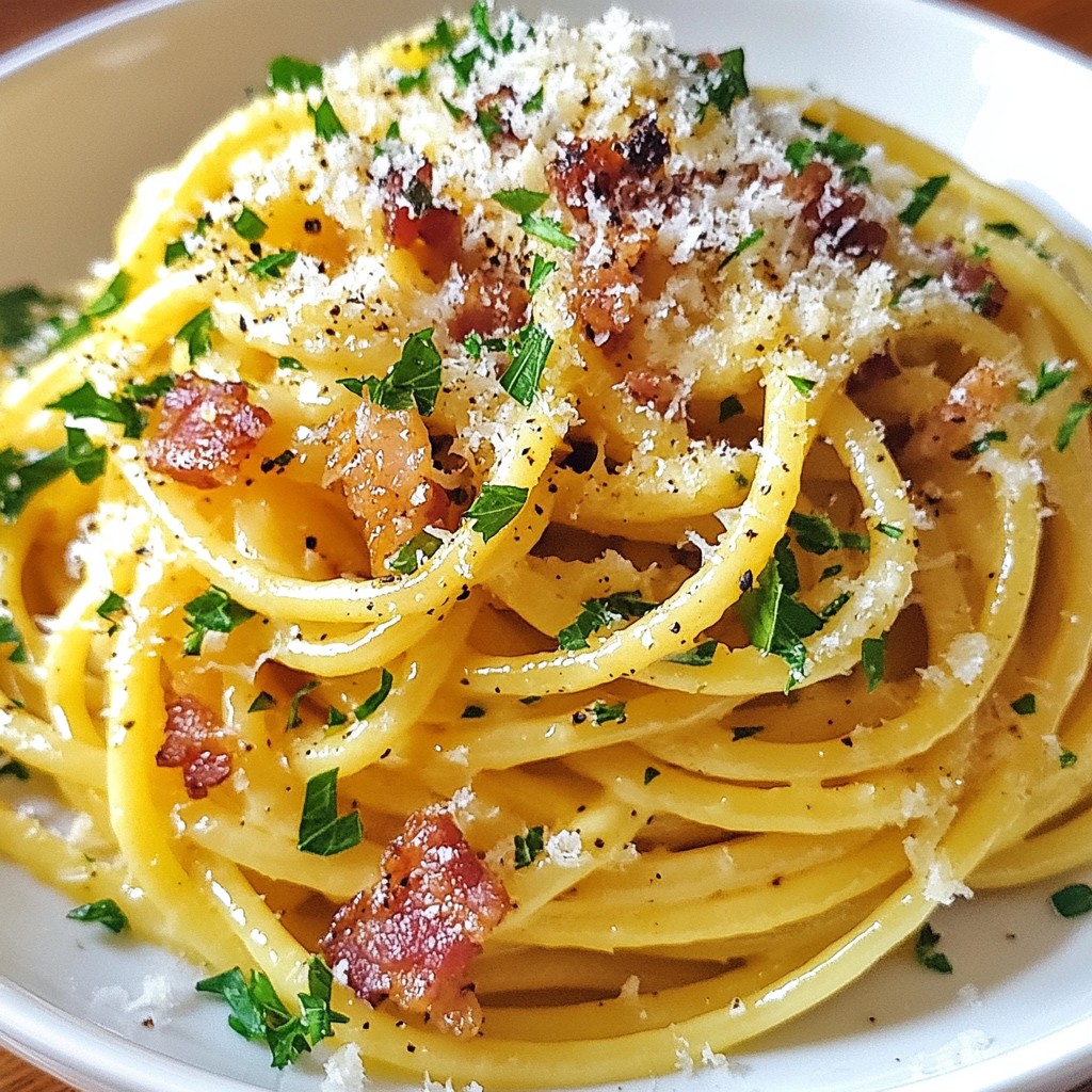 Cheesy Busy Night Turkey Turkey Bacon Carbonara Recipe