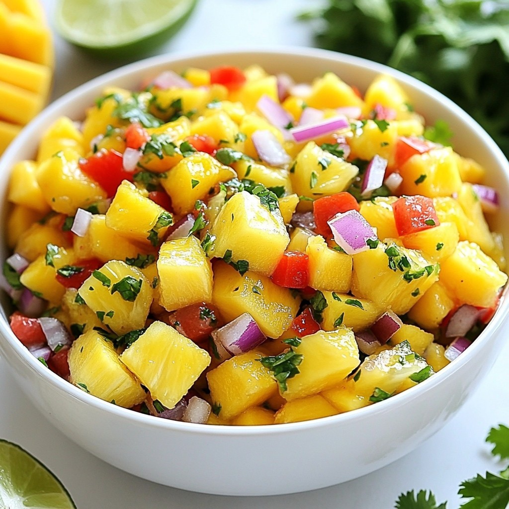 Tropical Mango Pineapple Salsa Fresh Flavor Boost
