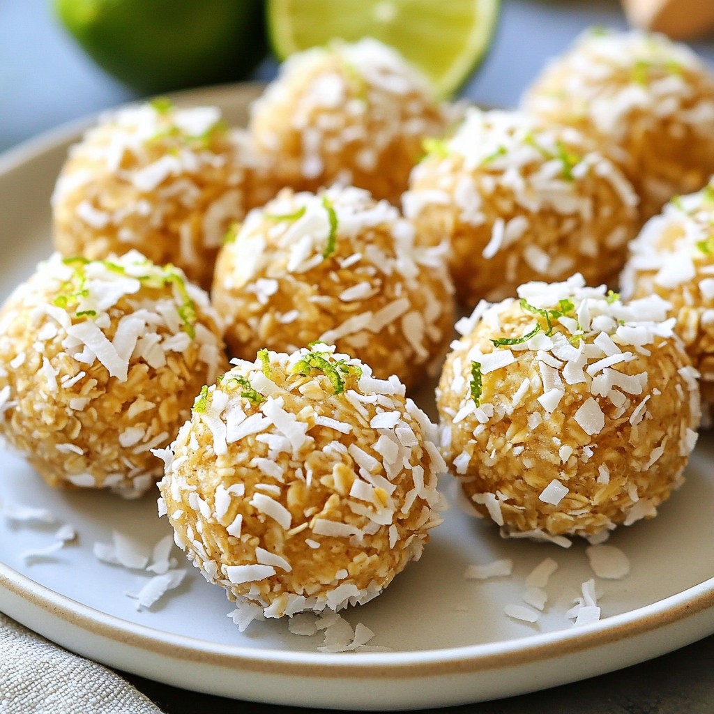 Coconut Lime Energy Bites Refreshing and Healthy Snack