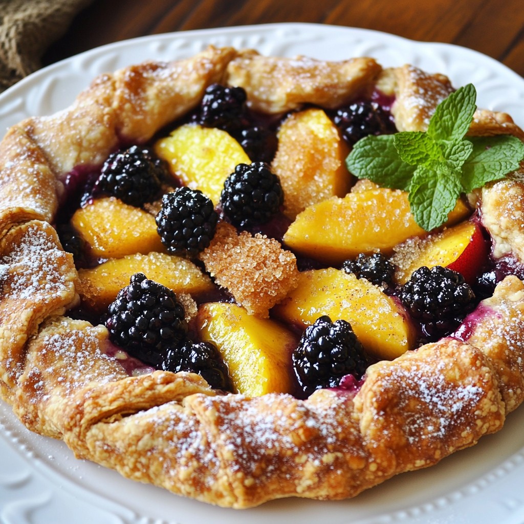 Blackberry Peach Galette Fresh and Flavorful Dessert