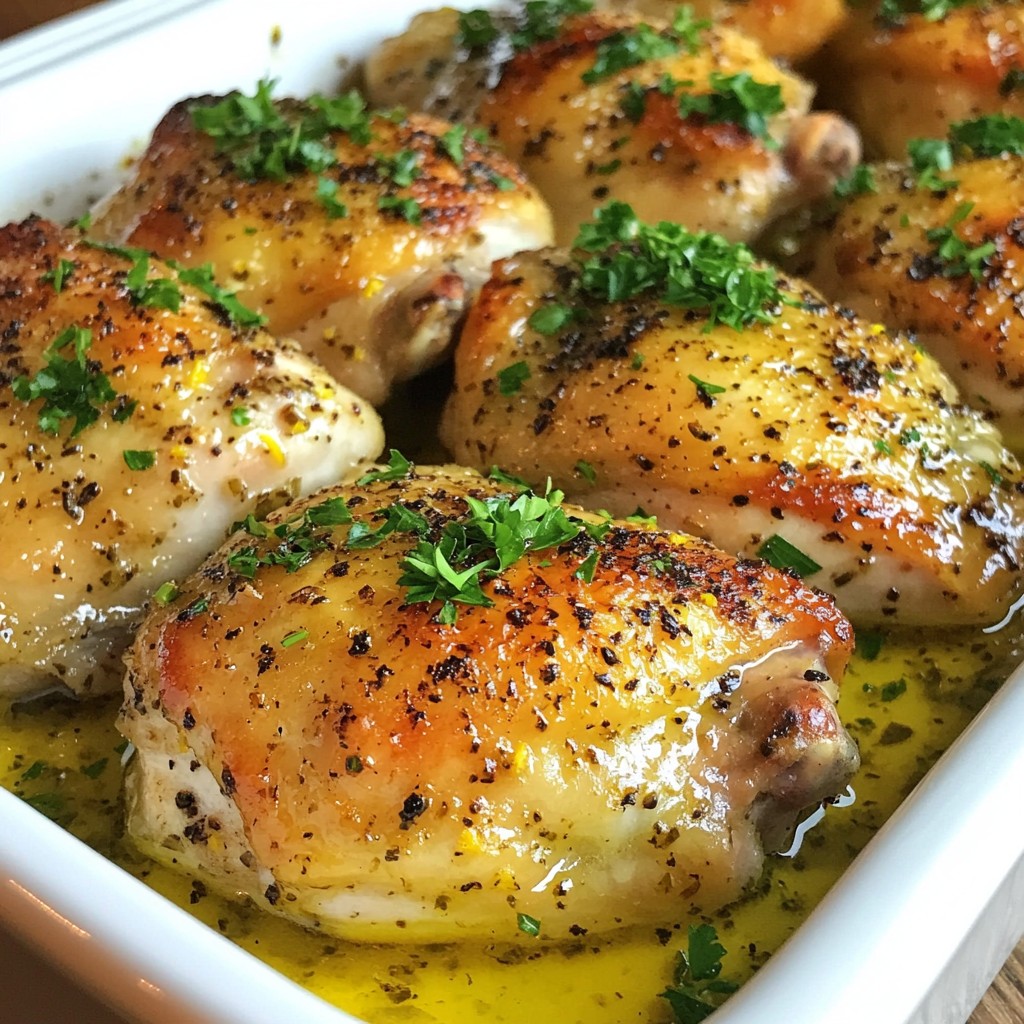 Lemon Pepper Roasted Chicken Thighs Simple Recipe