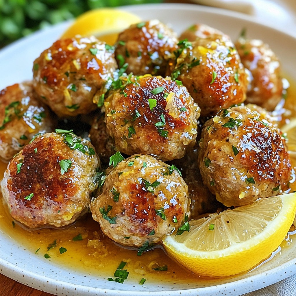 Garlic Butter Turkey Meatballs Savory and Easy Recipe