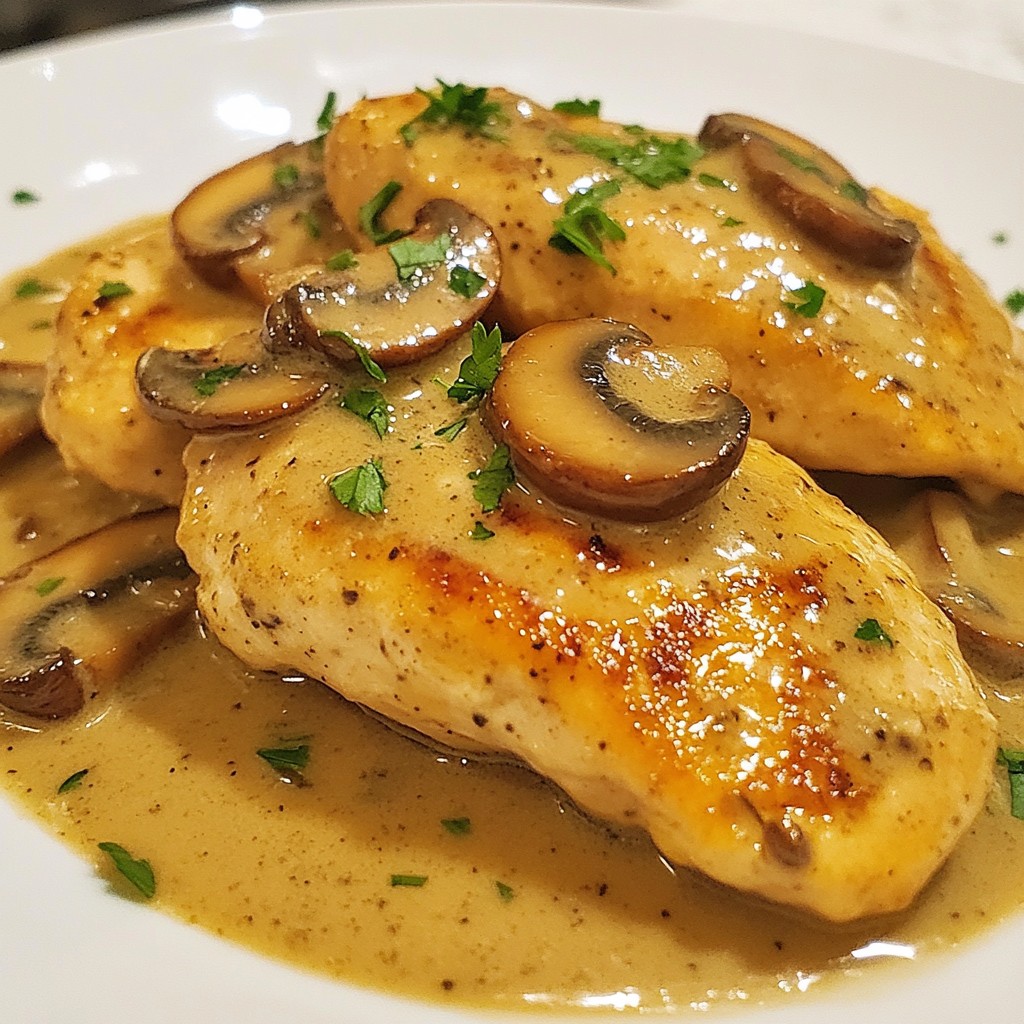 Creamy Mushroom Marsala Chicken Flavorful Dinner Dish