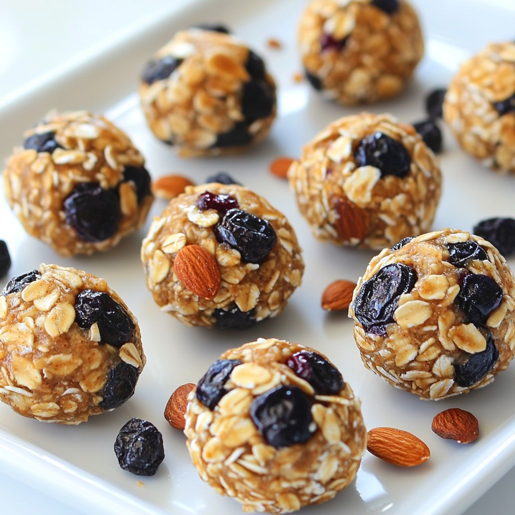Blueberry Almond Energy Bites Quick and Tasty Snack