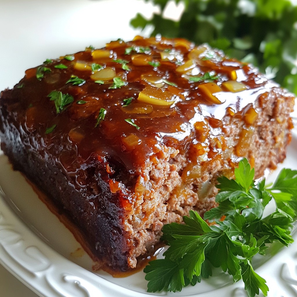 Honey Garlic Glazed Meatloaf Simple and Tasty Recipe