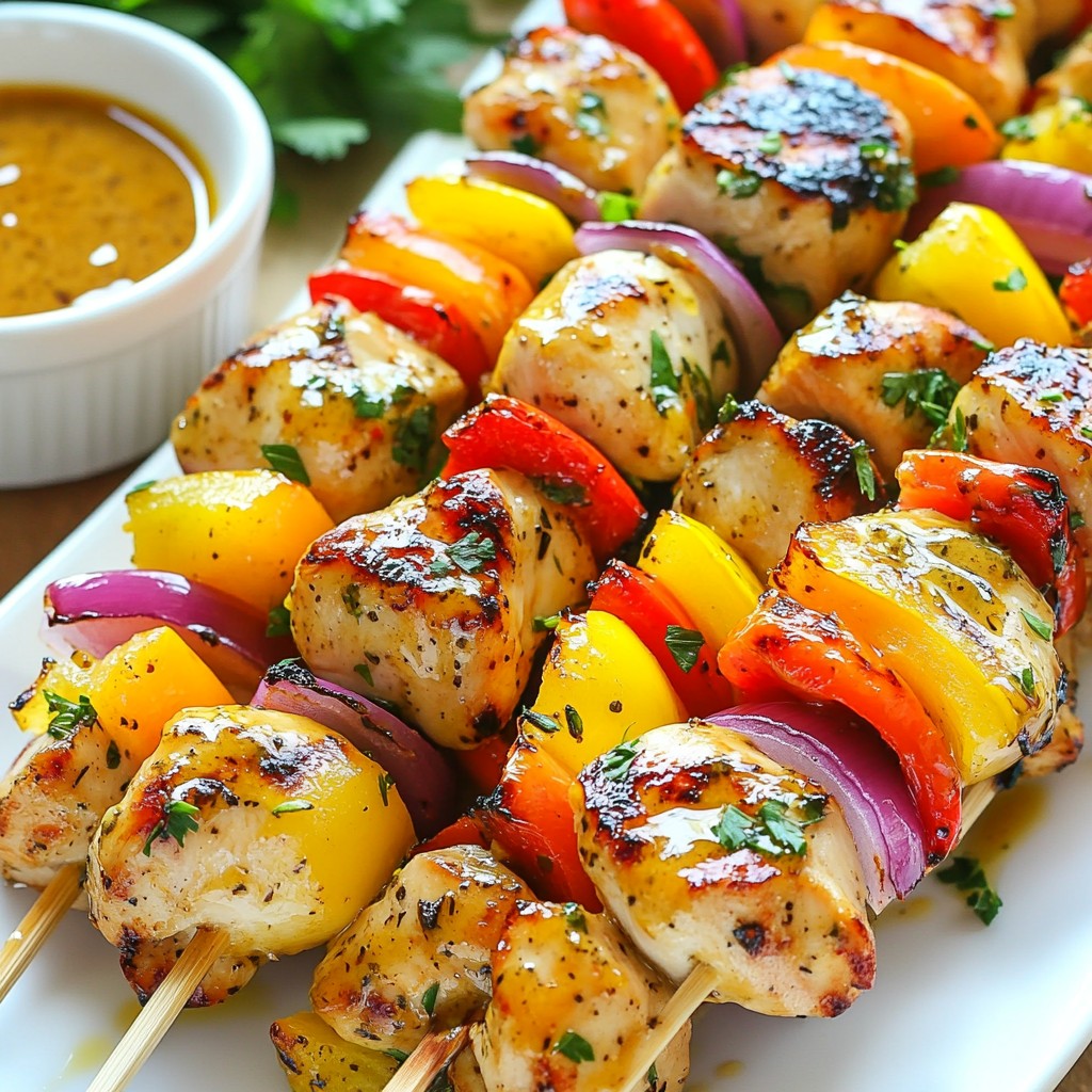 Honey Mustard Chicken Kabobs Juicy and Flavorful Grilling