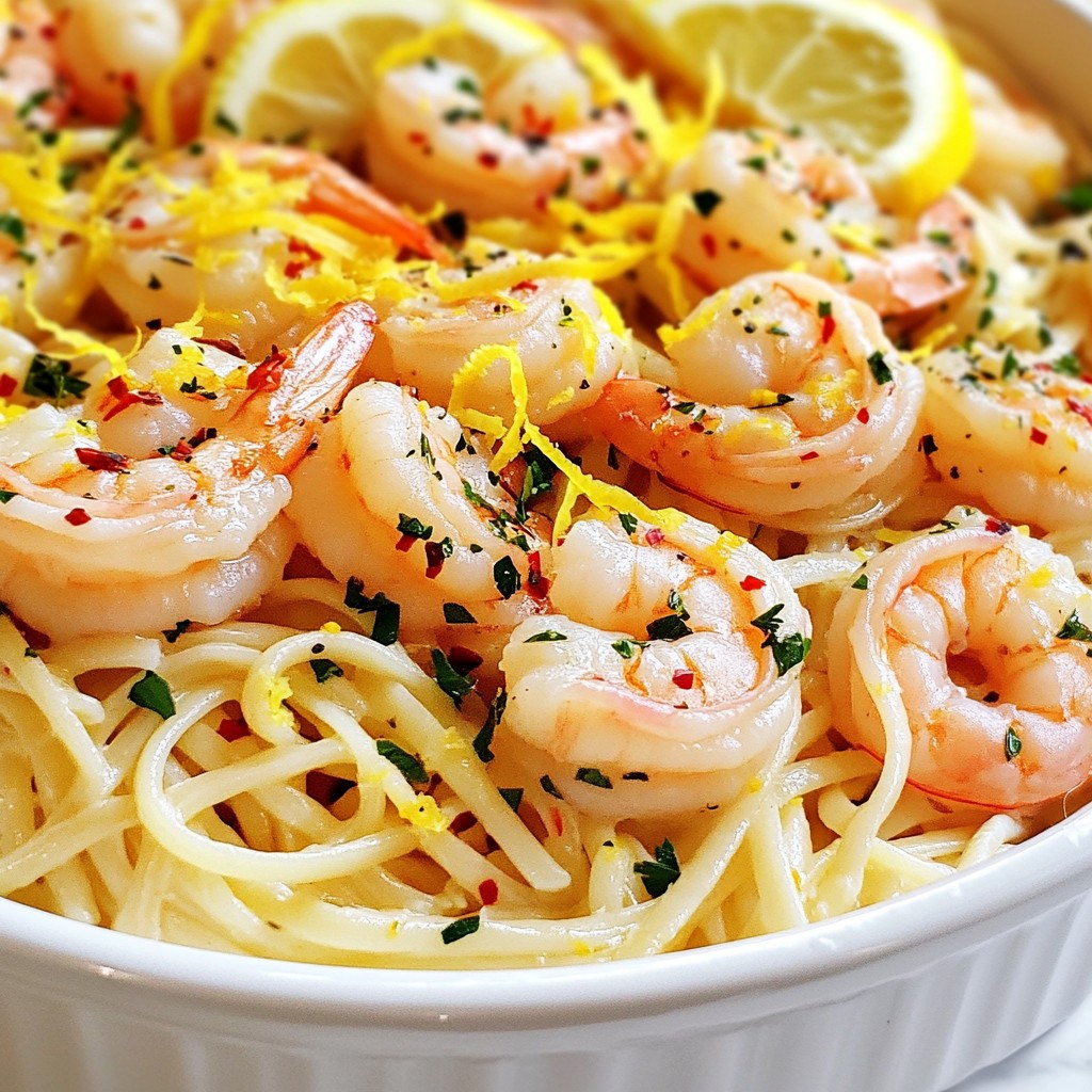 Quick Weeknight Meal Lemon Garlic Shrimp Pasta Delight