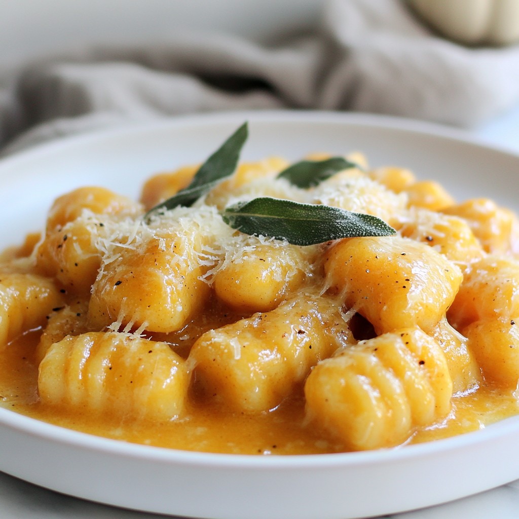 Creamy Pumpkin Parmesan Gnocchi Cozy and Delicious Dish