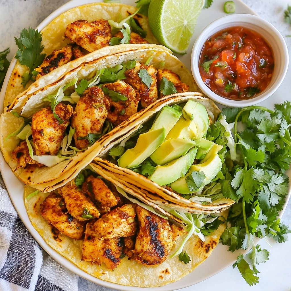 Quick Weeknight Spicy Lime Chicken Tacos Easy Meal