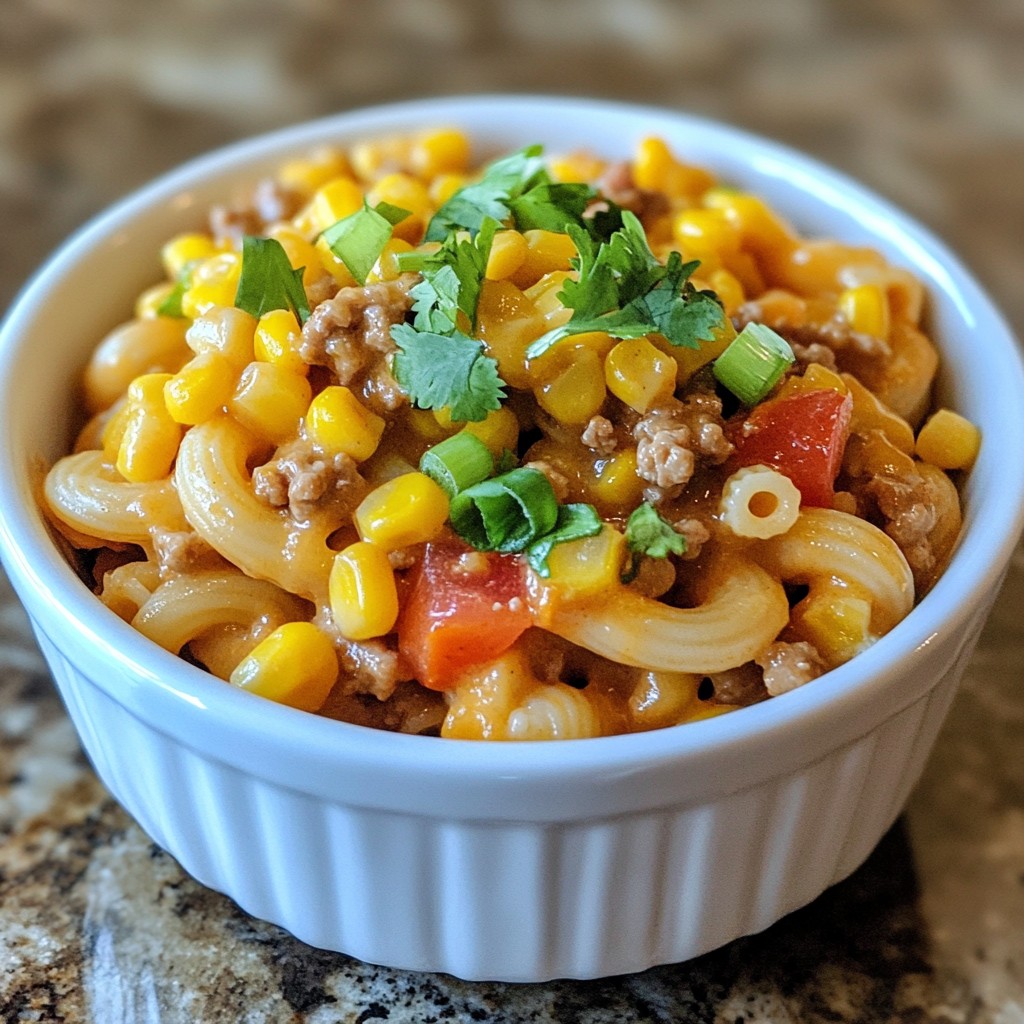 Cheesy Taco Pasta Skillet Quick and Flavorful Dish