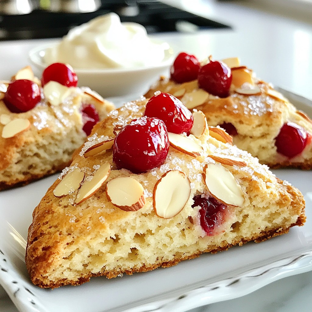 Cherry Almond Scones Delightful Flavor in Every Bite