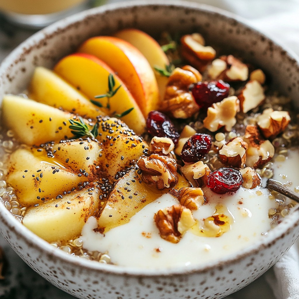 Apple Quinoa Breakfast Bowl Nourishing and Simple Meal
