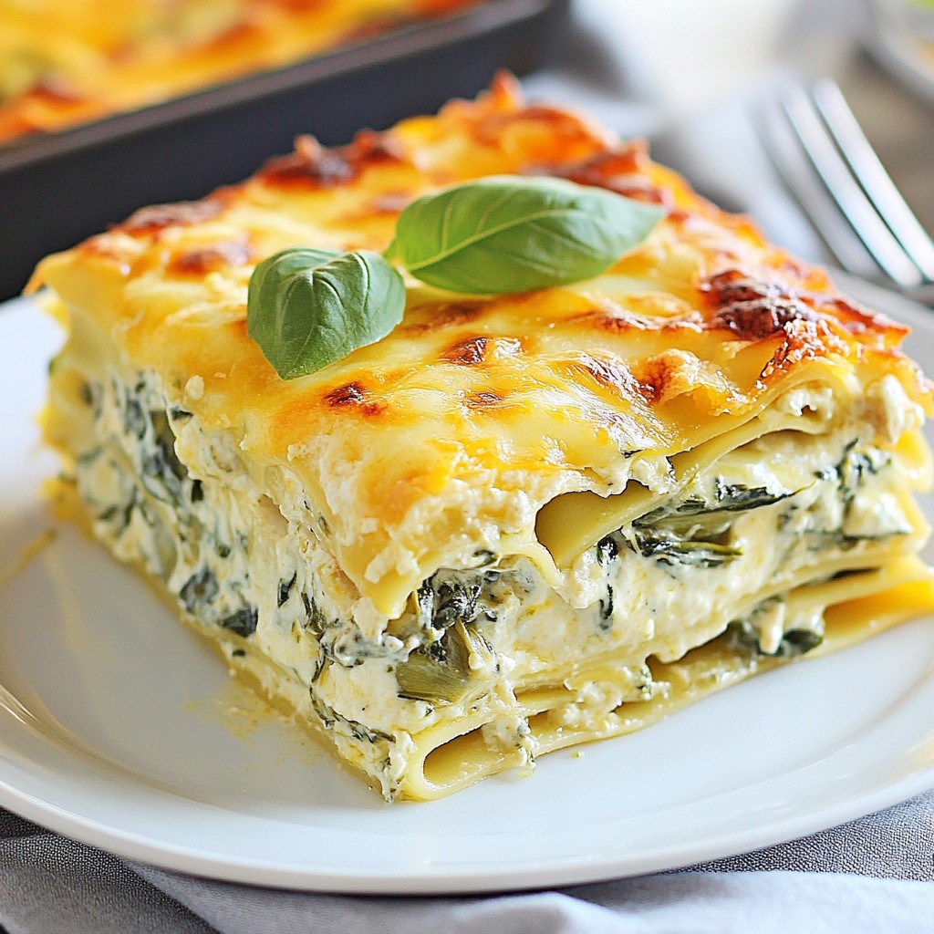 Creamy Spinach Artichoke Lasagna Delicious and Easy Dish