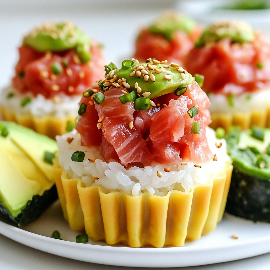Spicy Tuna Sushi Cups Flavorful and Simple Delight