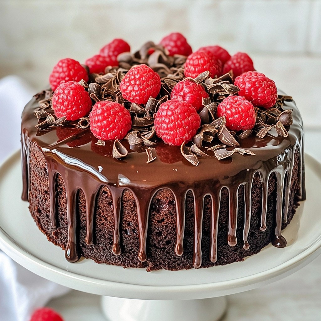 Chocolate Raspberry Truffle Cake Delightful and Easy