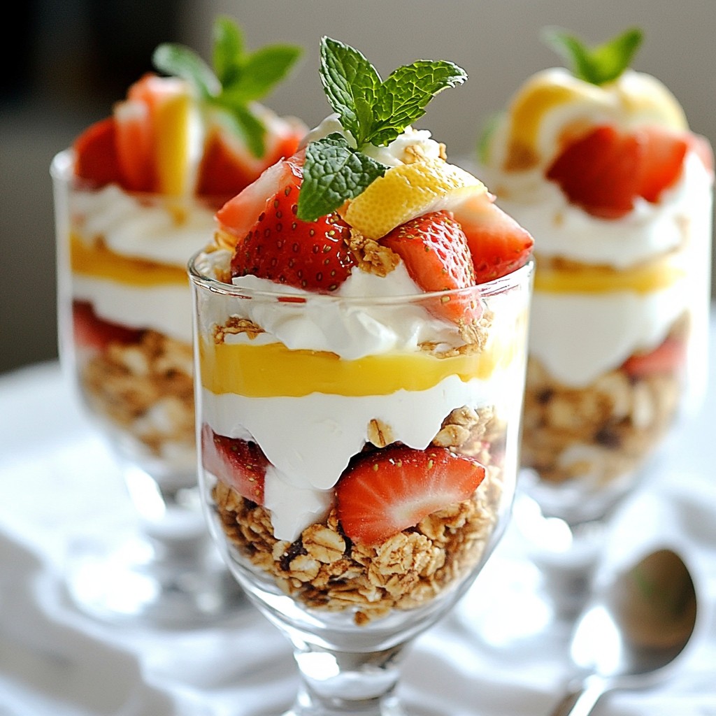 Strawberry Cheesecake Yogurt Parfait Delight Recipe