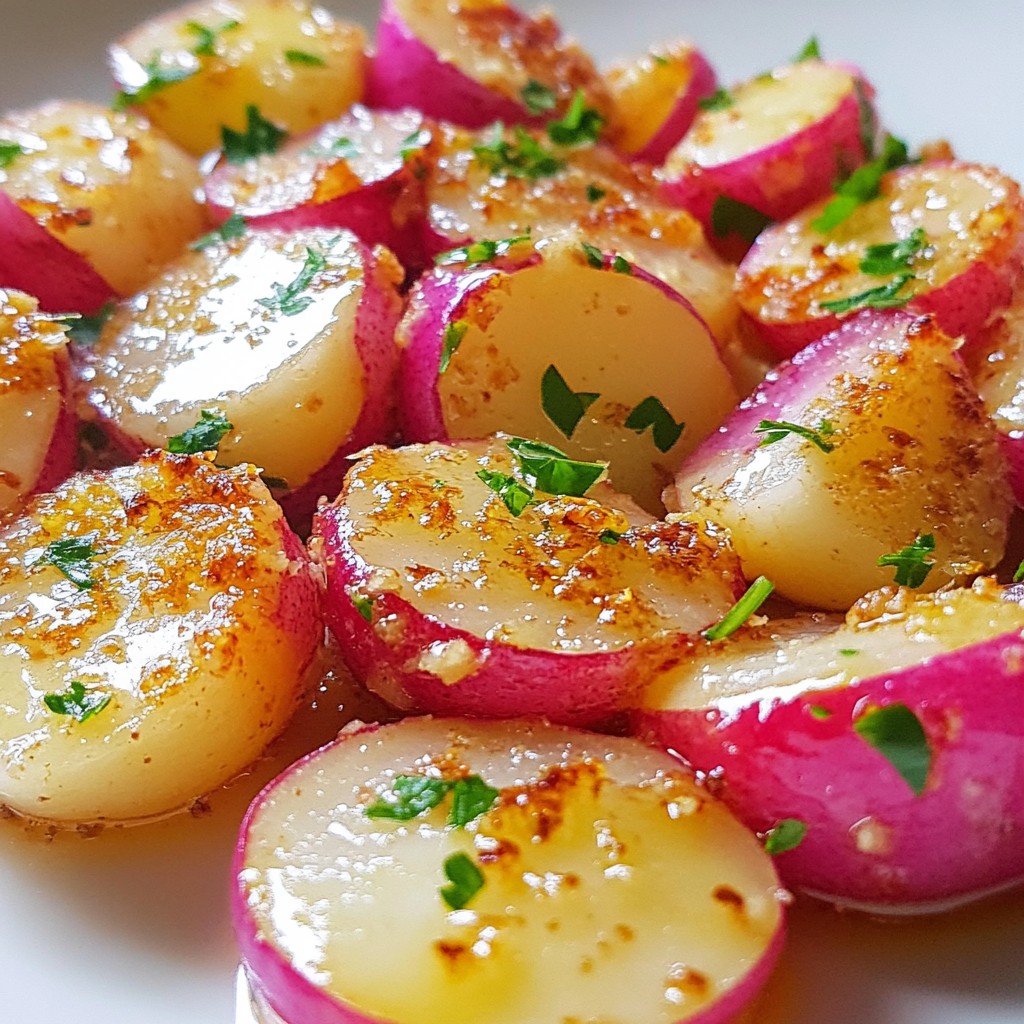 Garlic Parmesan Roasted Radishes Simple and Tasty Side