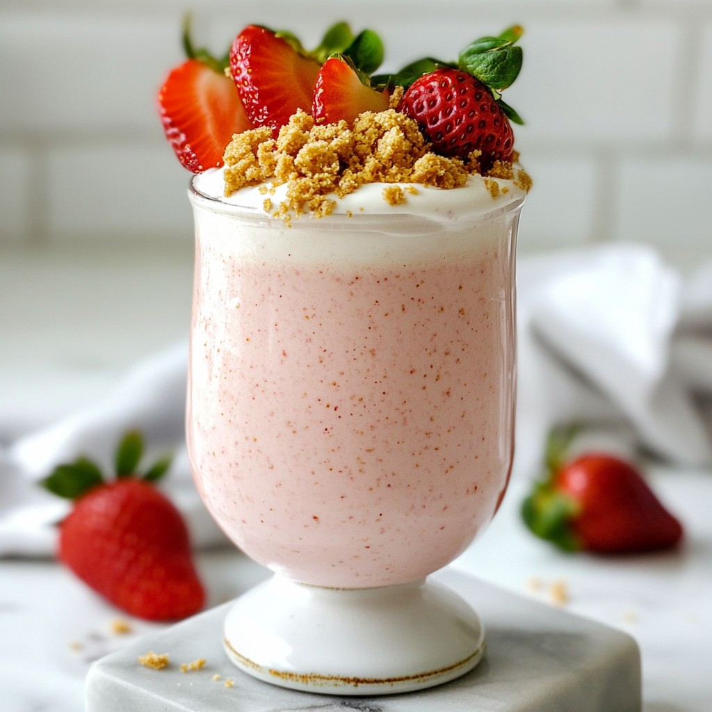 Strawberry Cheesecake Smoothie Refreshing and Creamy