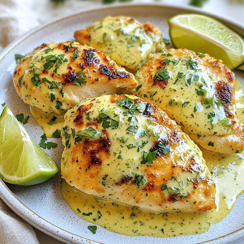 Creamy Cilantro Lime Chicken Flavorful Dinner Recipe