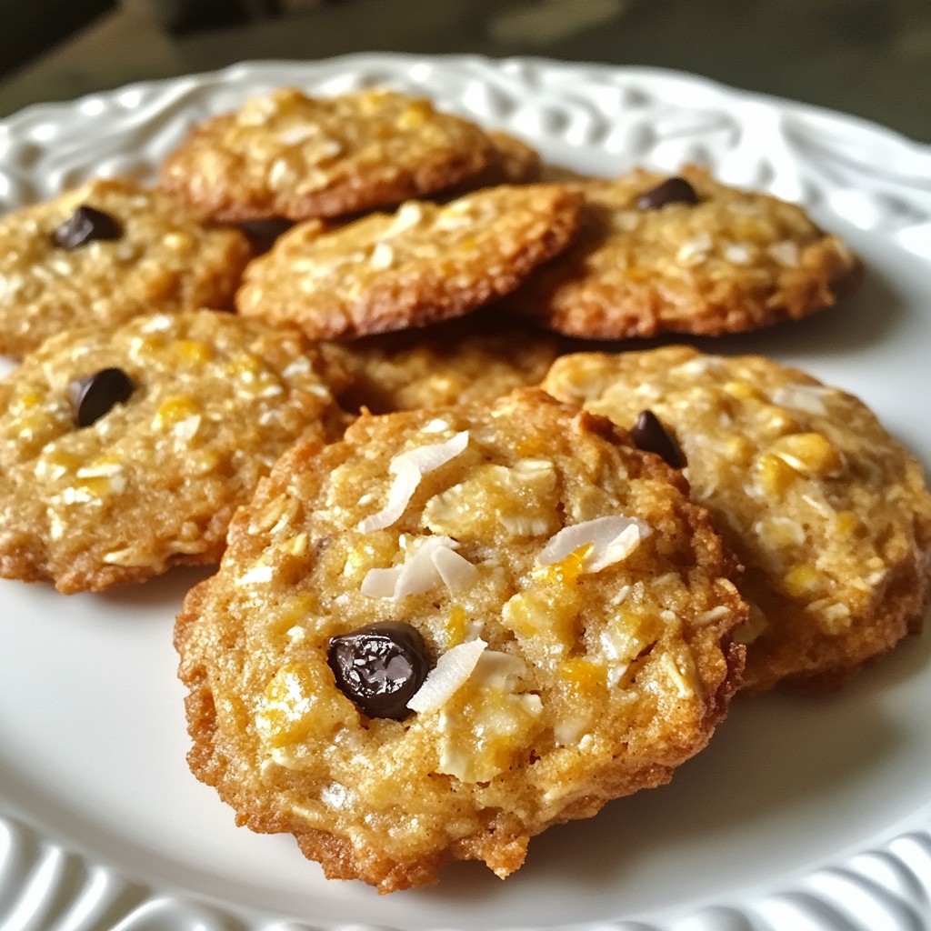 Coconut Banana Oat Cookies Delicious and Simple Treat