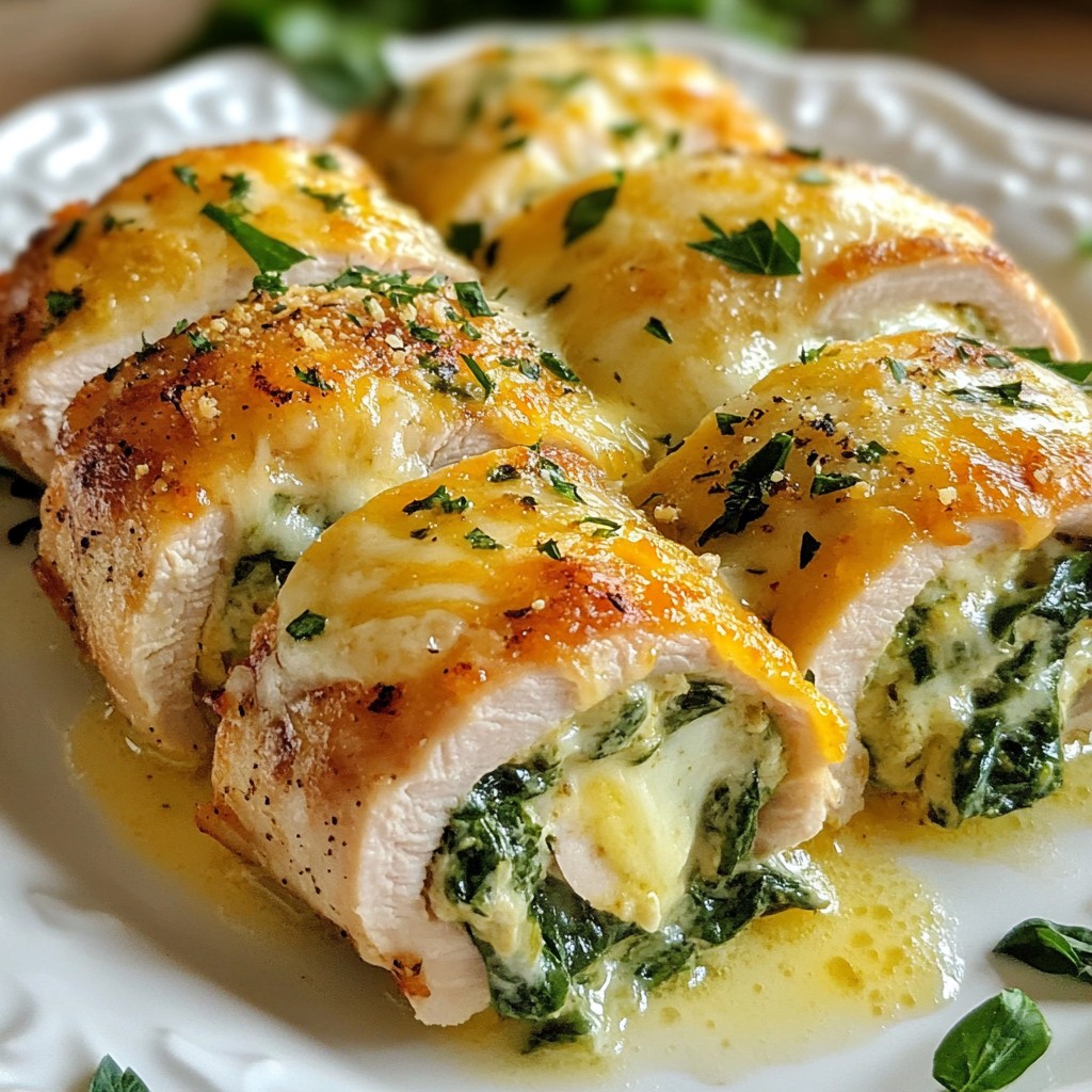 Cheesy Spinach Stuffed Turkey Tenderloin Easy Recipe