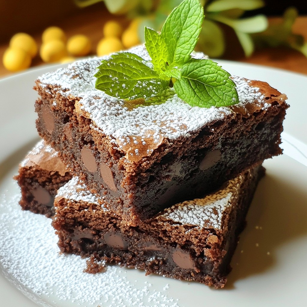 Mint Chocolate Chip Brownies Delightful and Easy Recipe