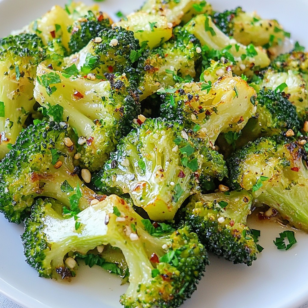 Lemon Garlic Roasted Broccoli Flavorful and Easy Meal