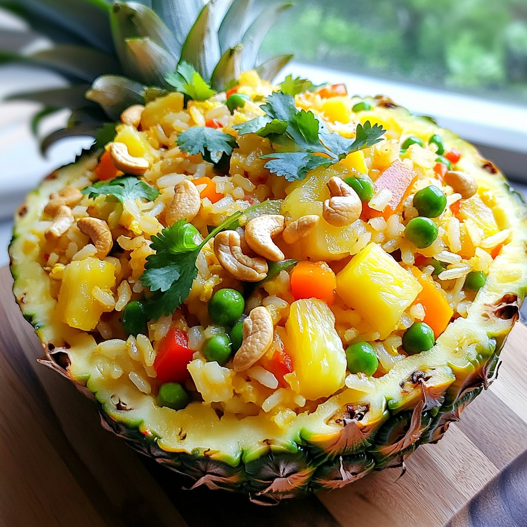Thai Pineapple Fried Rice Simple and Flavorful Dish