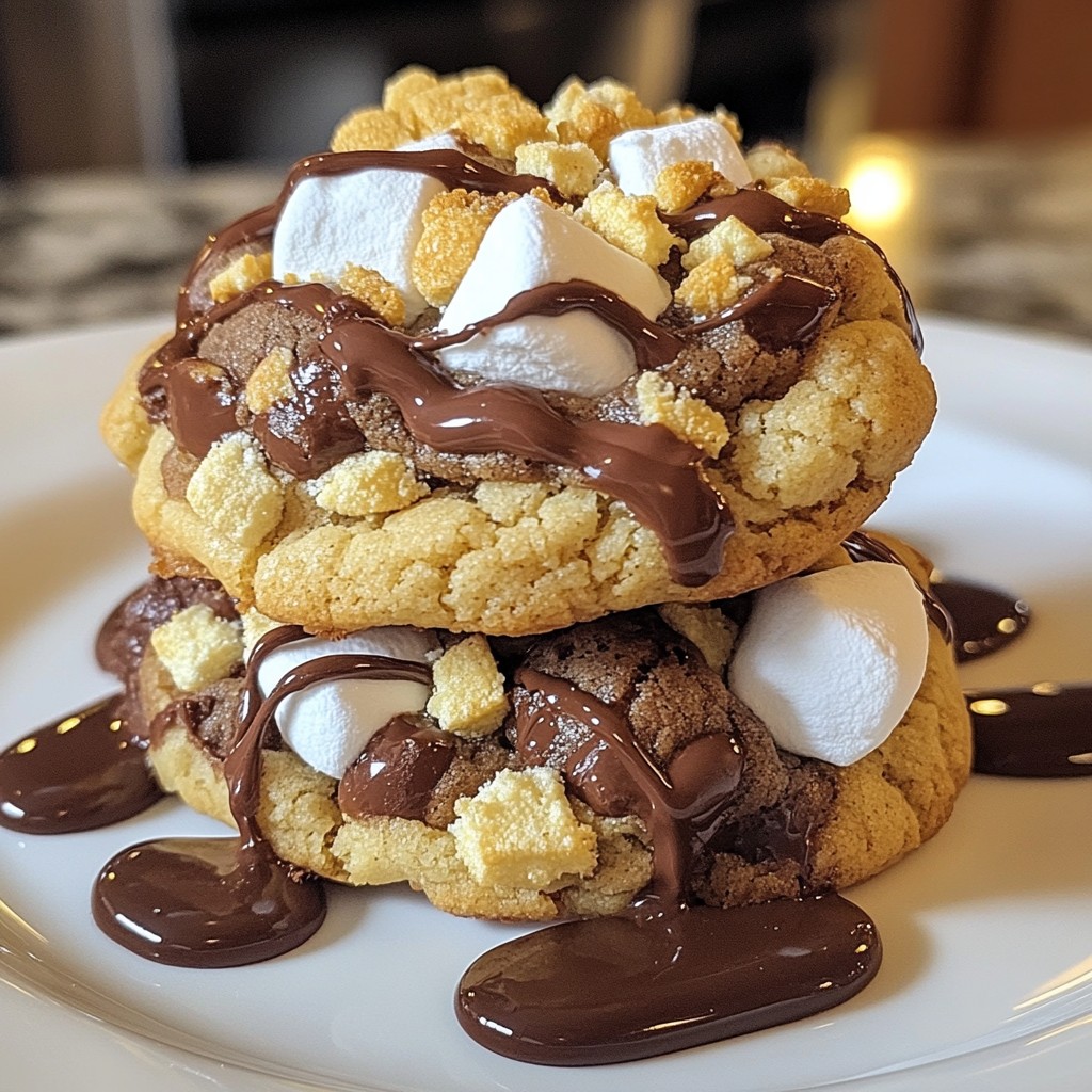 S’mores Stuffed Cookies Irresistible Chocolate Treat