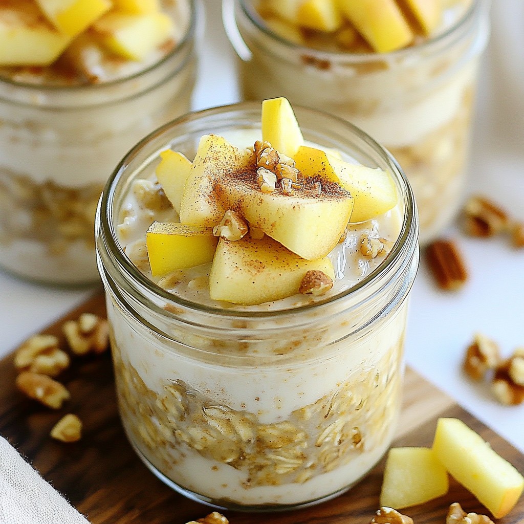 Apple Pie Overnight Oats Flavorful and Simple Recipe
