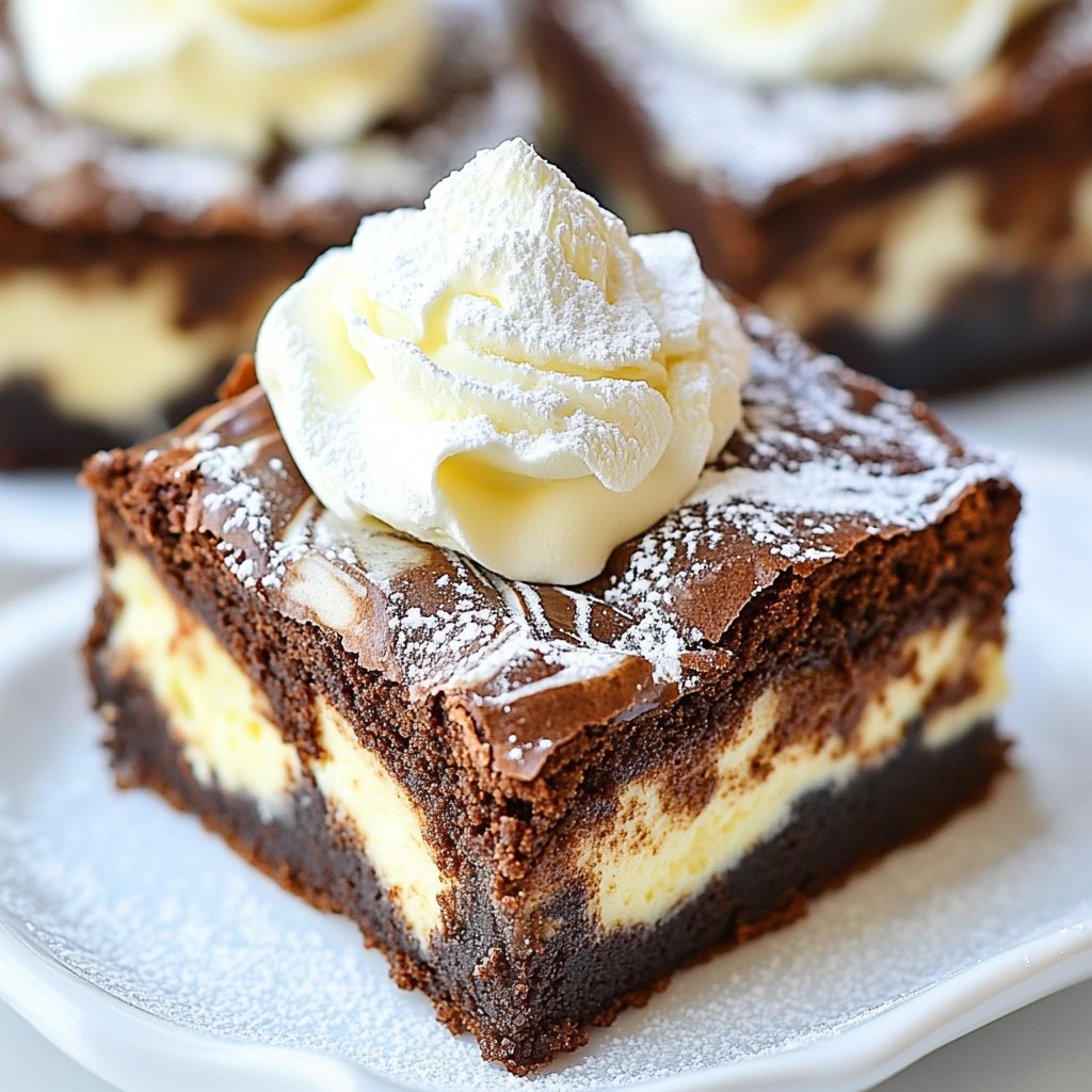 Chocolate Swirl Cheesecake Brownies Irresistible Treat