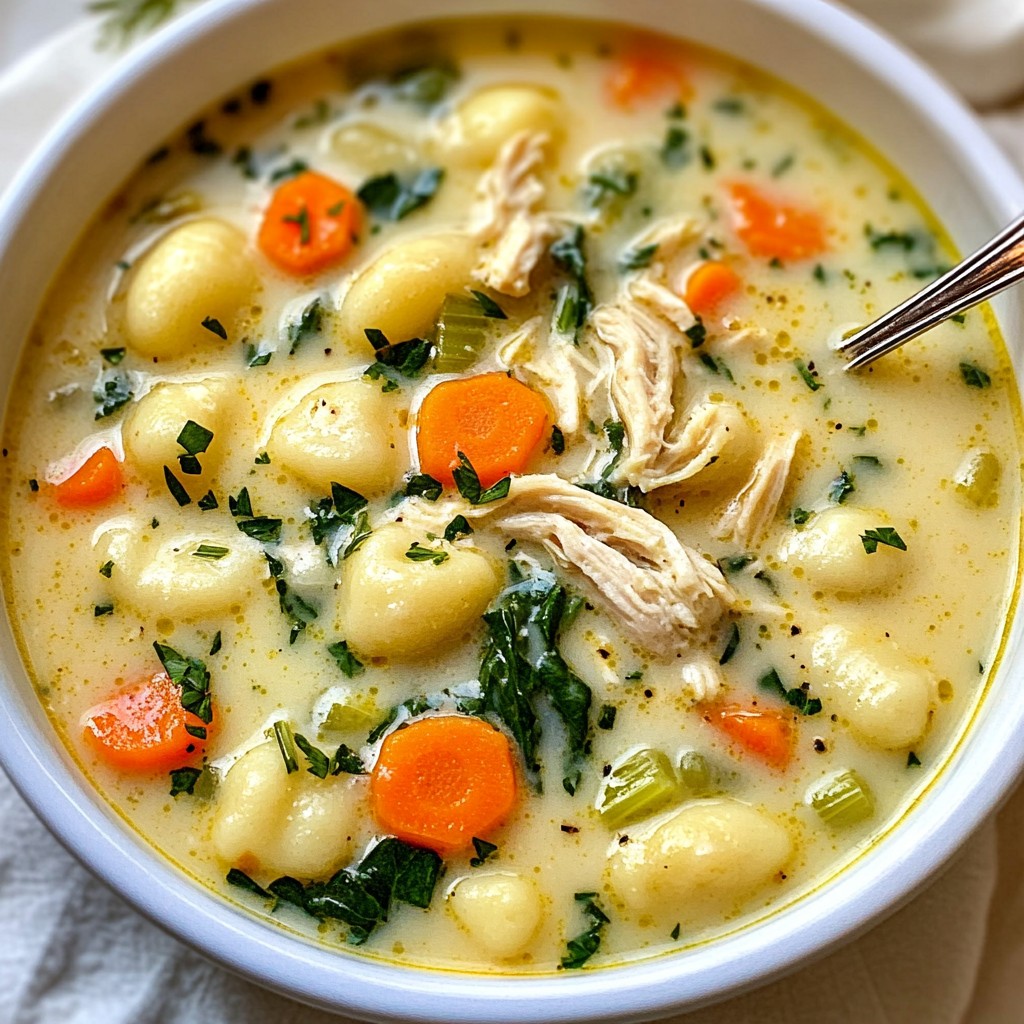 Creamy Chicken Gnocchi Soup Delightfully Rich Comfort