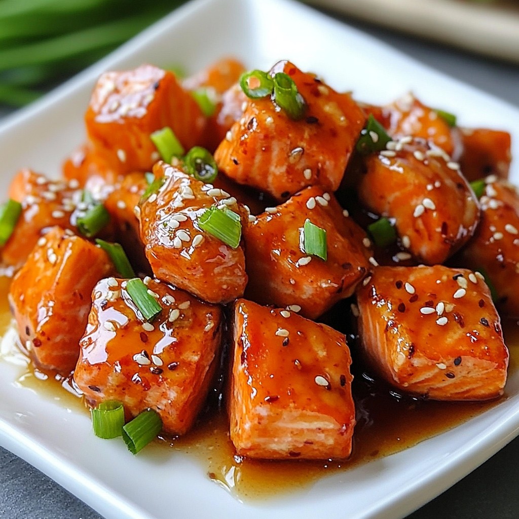 Honey Garlic Salmon Bites Flavorful and Easy Meal