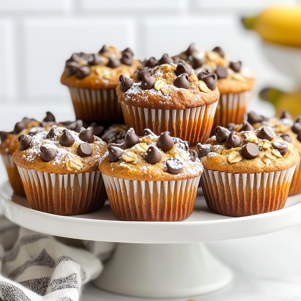 Chocolate Chip Banana Oat Muffins Easy Healthy Snack