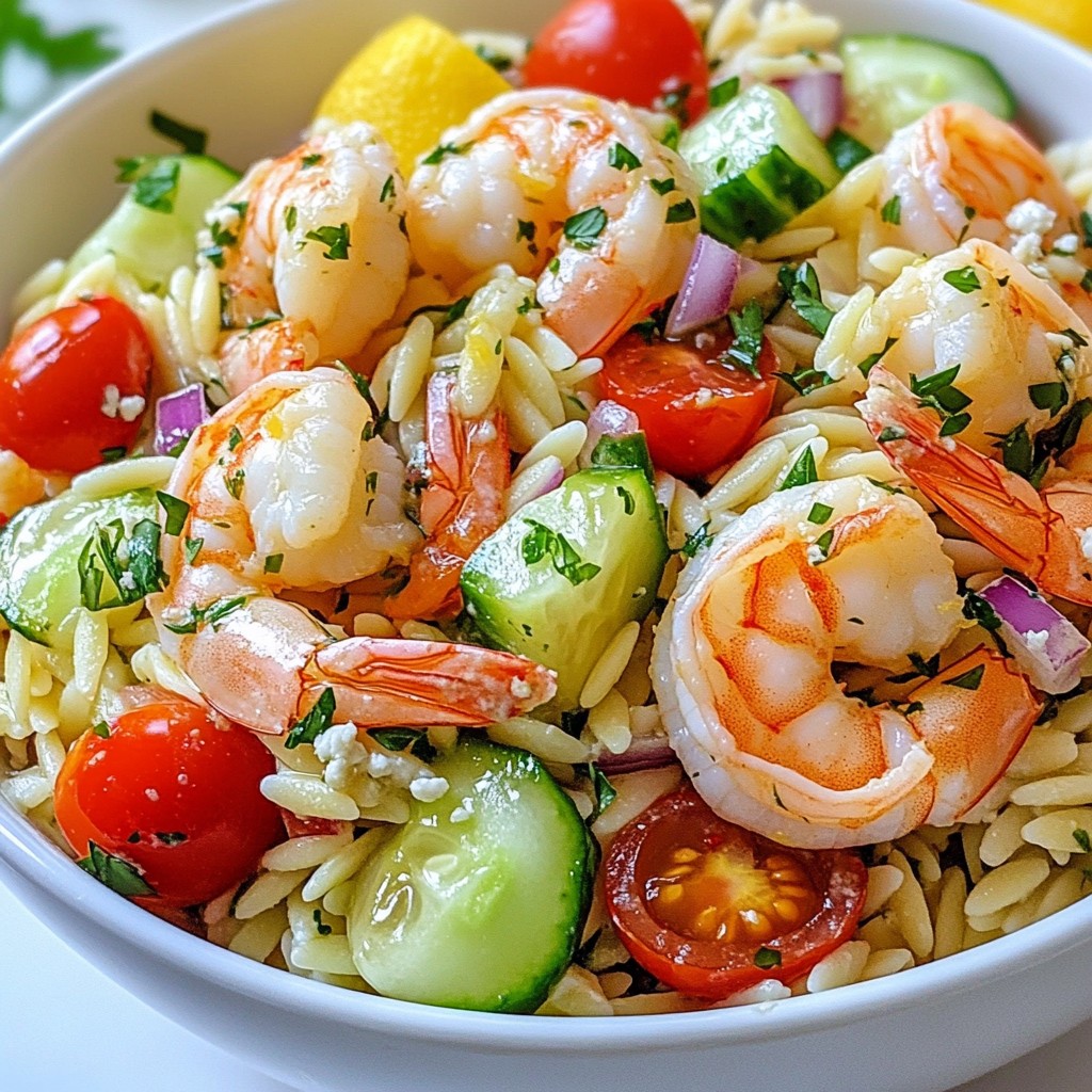 Lemon Herb Shrimp Orzo Salad Easy and Flavorful Dish