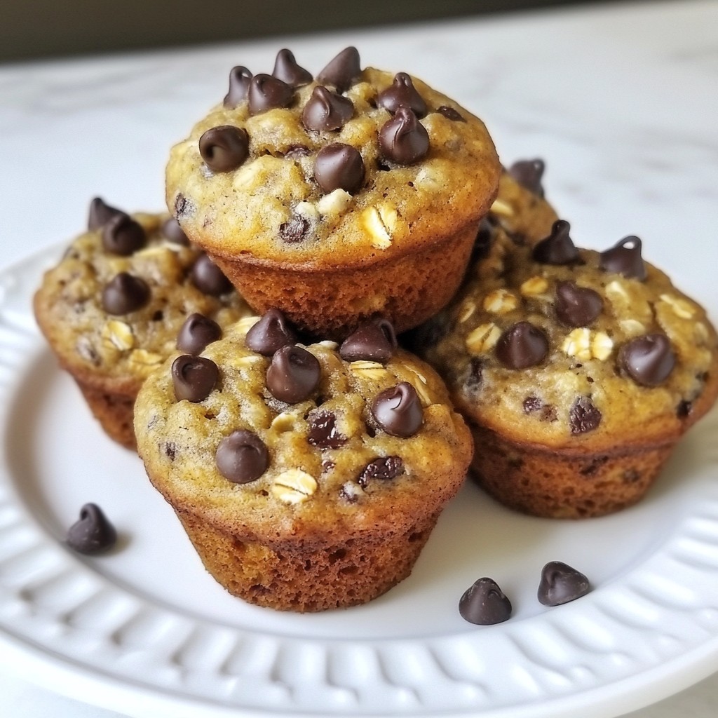 Chocolate Chip Banana Oat Muffins Easy Healthy Treat