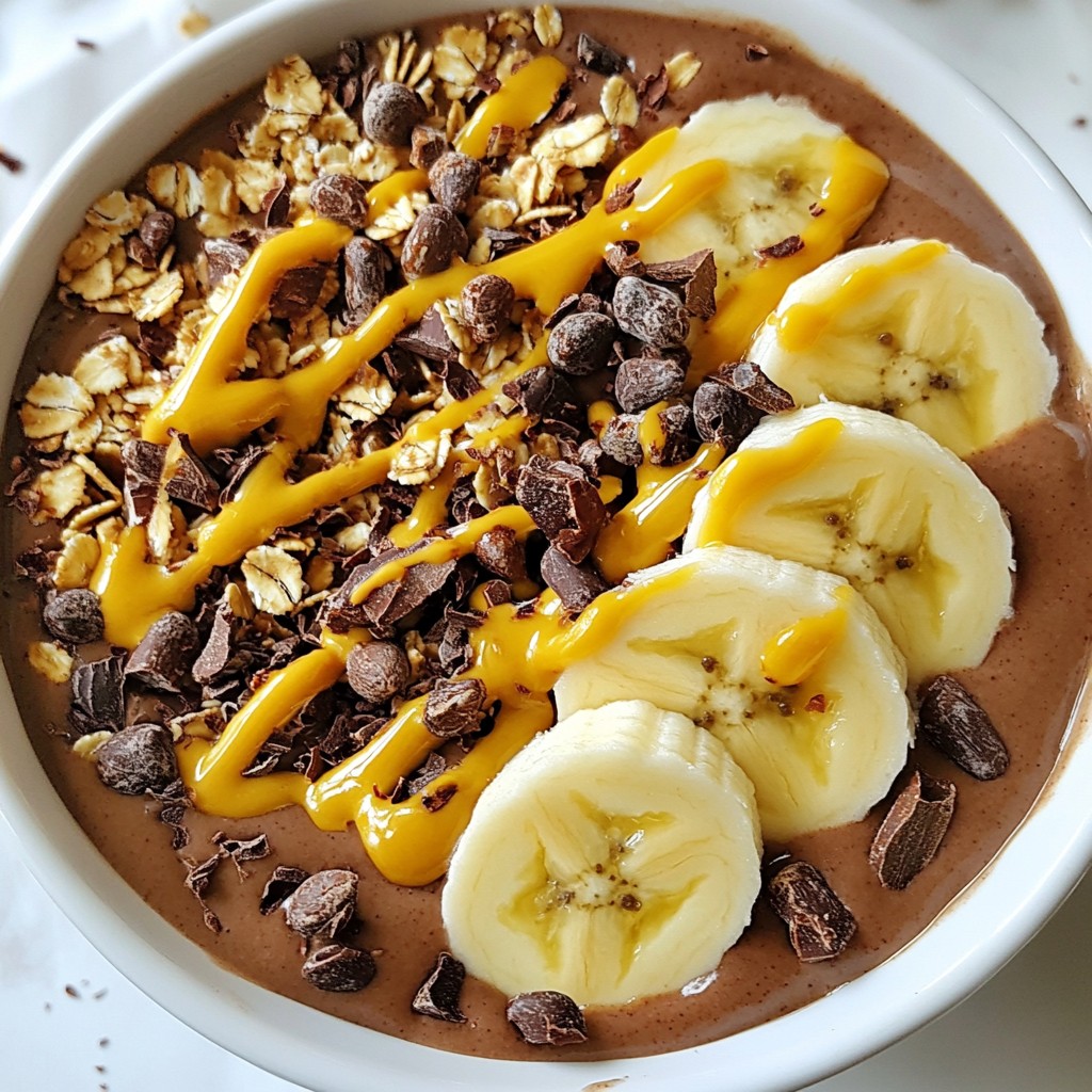 Chocolate Peanut Butter Smoothie Bowls Simple Delight