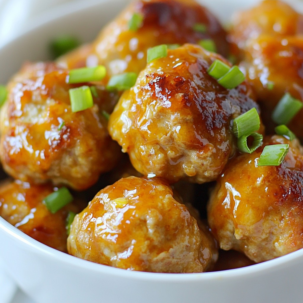 Orange Glazed Turkey Meatballs Flavorful and Easy Recipe