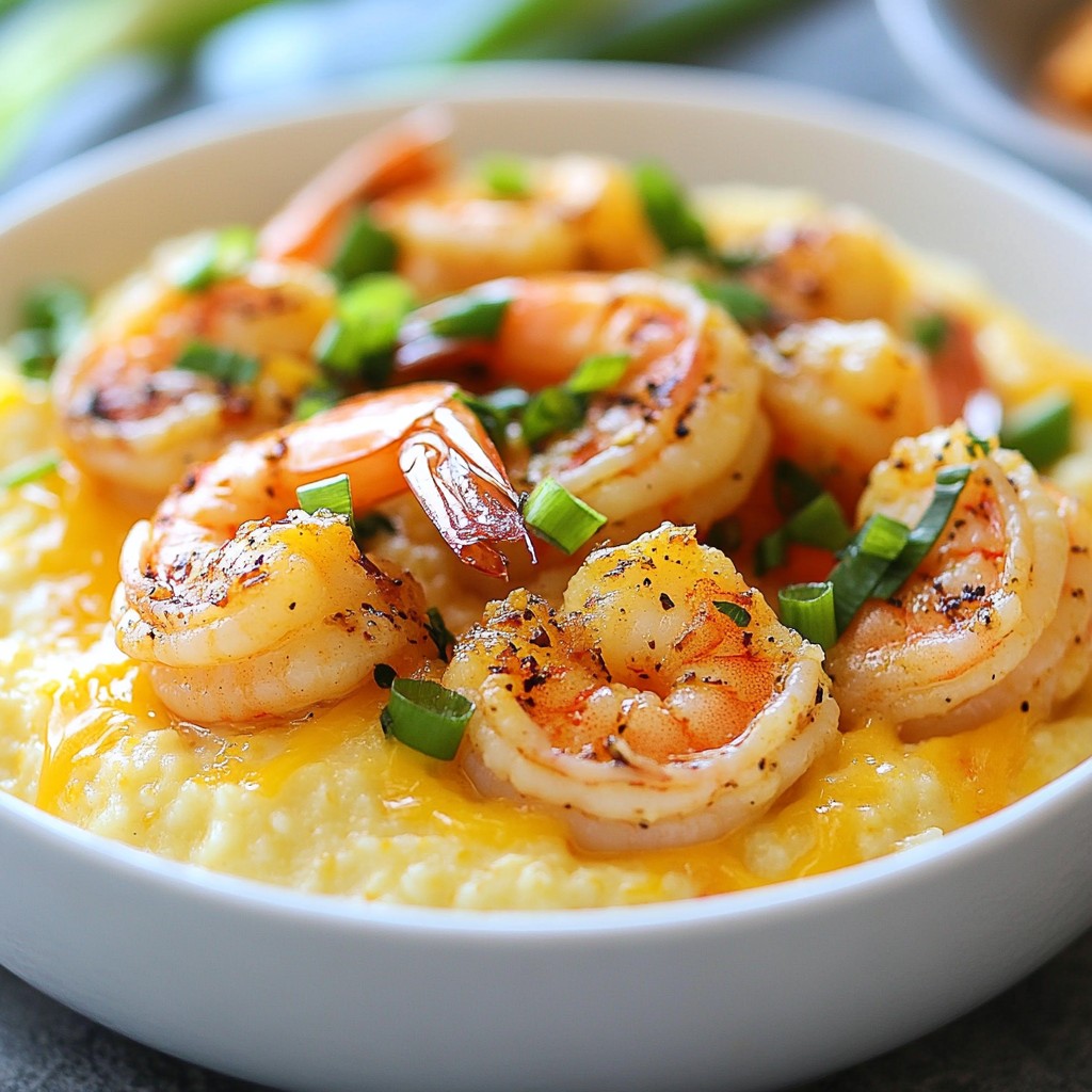 Garlic Butter Shrimp and Grits Flavorful Delight