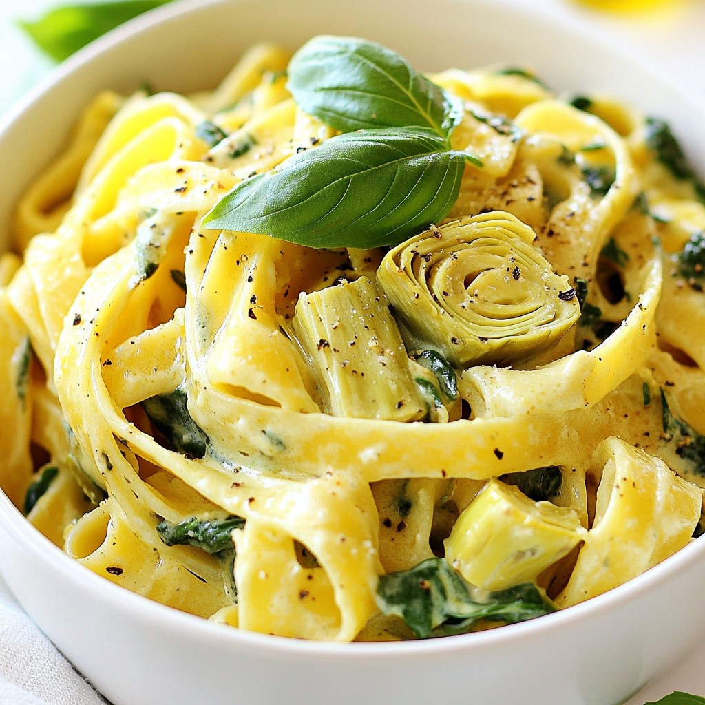 Creamy Spinach Artichoke Pasta Irresistible Delight
