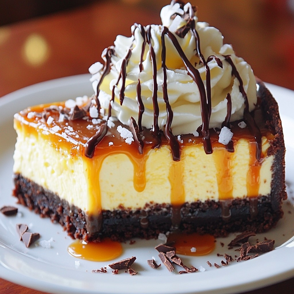 Salted Caramel Chocolate Cheesecake Delightful Treat