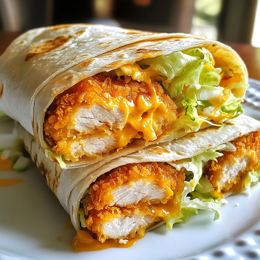 Crispy Buffalo Chicken Wraps Flavorful and Easy Meal