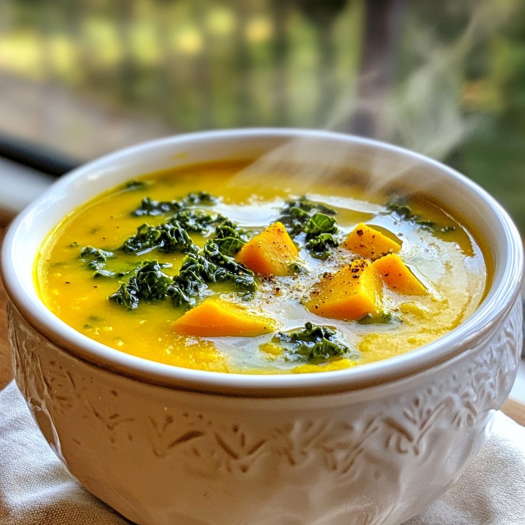 Savory Sweet Potato Kale Soup Comforting and Easy