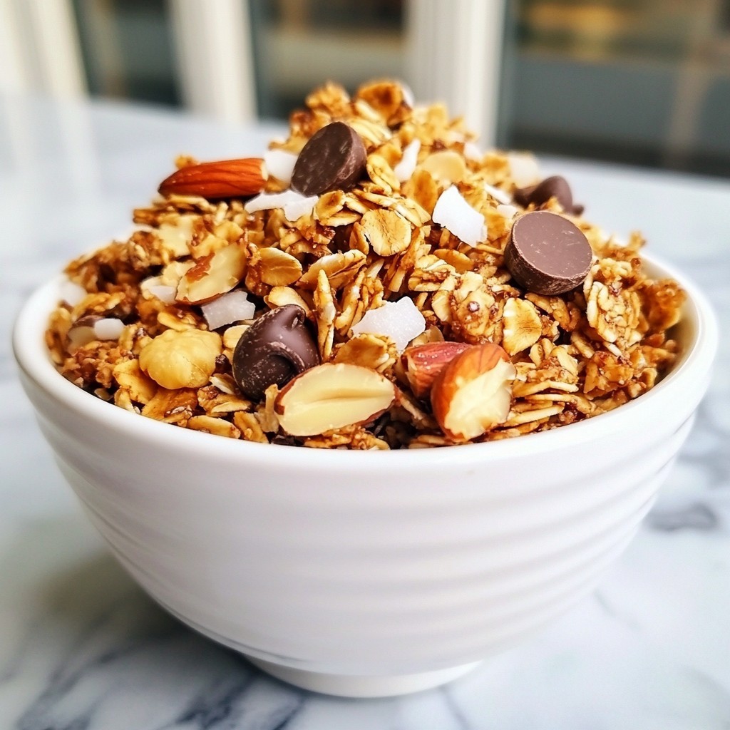 Chocolate Coconut Granola Clusters Tasty and Crunchy Treat