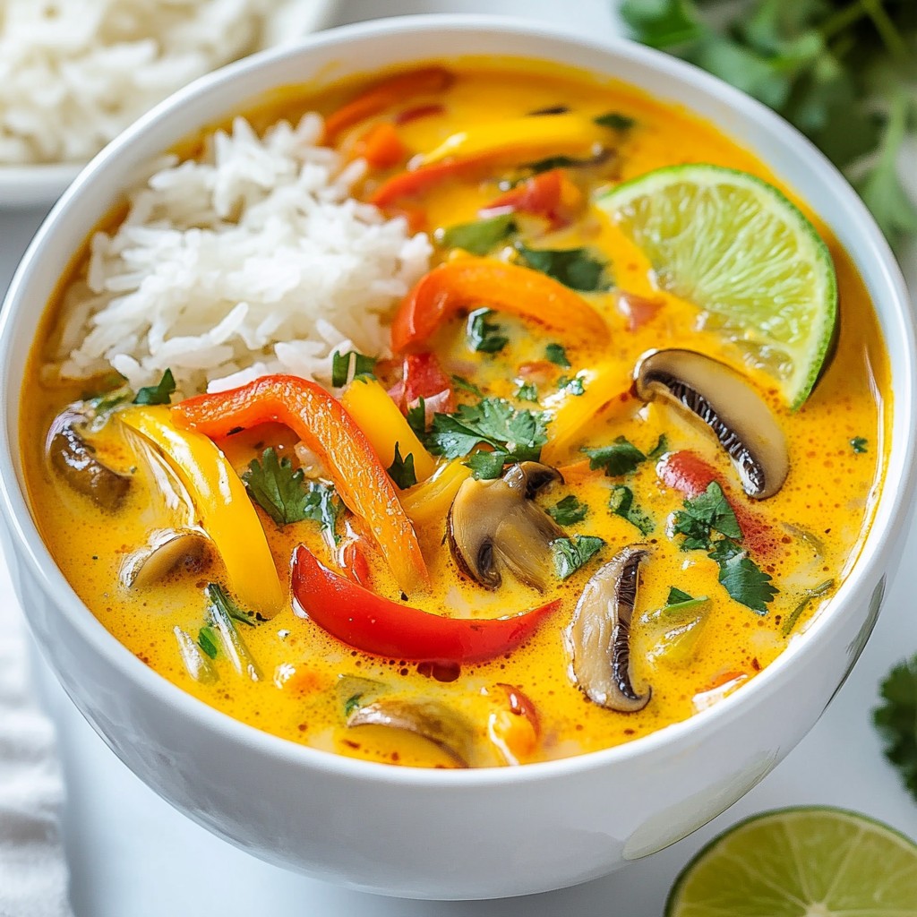 Thai Coconut Curry Soup Flavorful and Comforting Meal